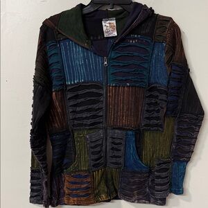 India Boutique Multicolor Patchwork Jacket